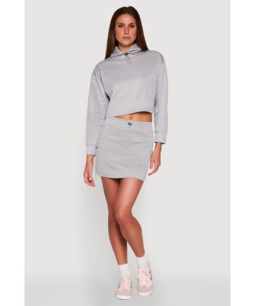 Toggle Drawstring Cargo Skort