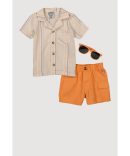 Baby Boys 12-24M Born To Be King Graphic Tee and Shorts