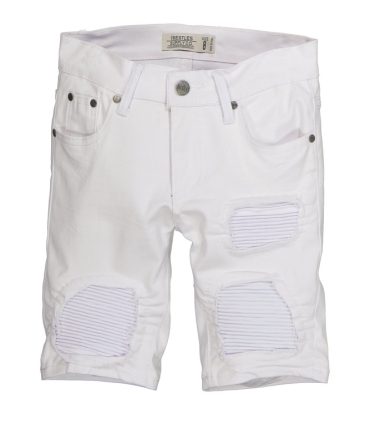 Boys Denim Patch and Repair Front Bermuda Shorts