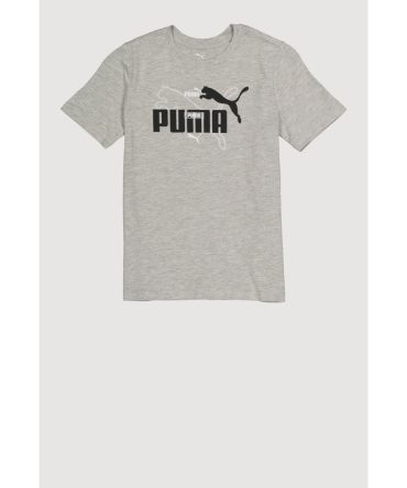 Boys Marled Puma Graphic Print Tee