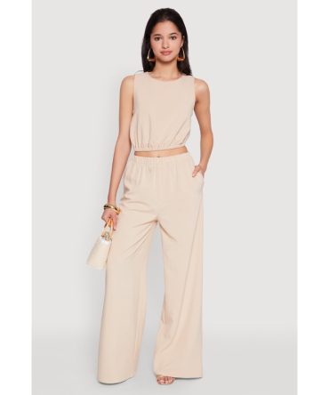 High Waisted Palazzo Pants