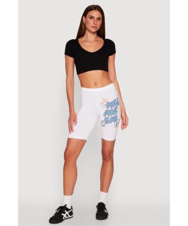 Only One You Graphic Biker Shorts