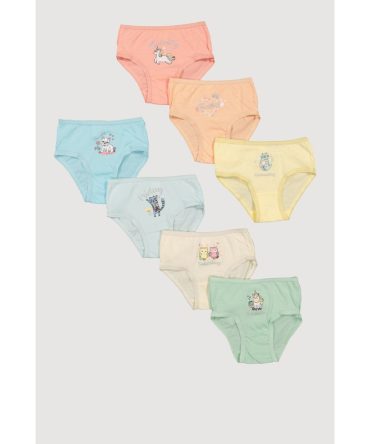 Toddler Girls Glitter Days of The Week Panties 7 Pack