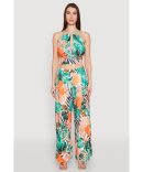 Airy Camo Empire Waist Maxi Dress
