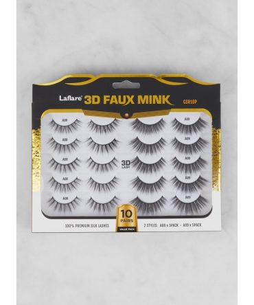 3D Faux Mink Lashes 10 Pair Jumbo Pack