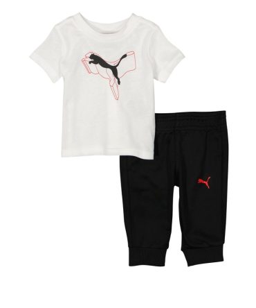 Baby Boys 0-9M Puma Overlap Graphic Tee and Joggers