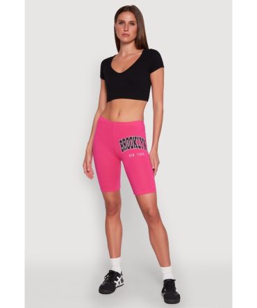 Brooklyn New York Biker Shorts
