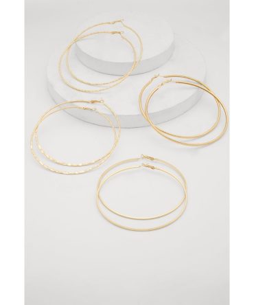 Hoop Earrings Set of 4