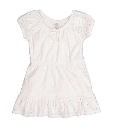 Toddler Girls Eyelet Peasant Dress