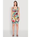 Tulip Hem V Neck Dress