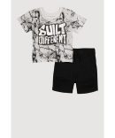 Baby Boys 12-24M Daddys Cool Dude Hooded Top and Shorts