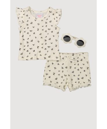 Baby Girls 0-9M Ditsy Floral Top and Shorts