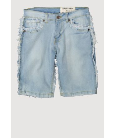 Boys Frayed Trim Jean Shorts