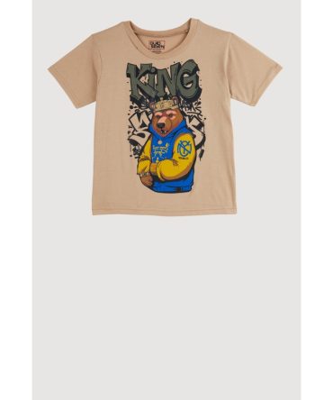 Boys King Bear Graphic Tee