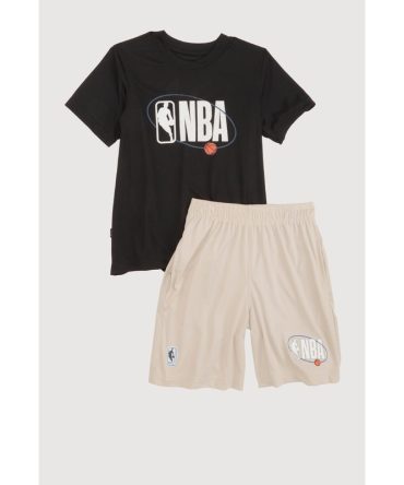 Boys NBA Basketball Orbit Graphic Tee and Shorts