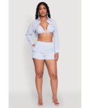 High Waisted Pintuck Shorts