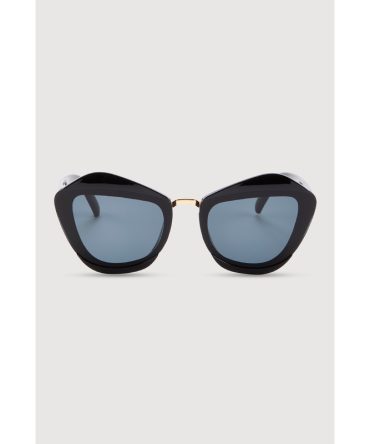 Metallic Detail Cat Eye Sunglasses