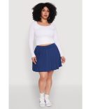 Plus Size WAX High Waist Distressed Denim Mom Shorts