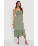 Watercolor Floral Sleeveless Empire Waist Dress