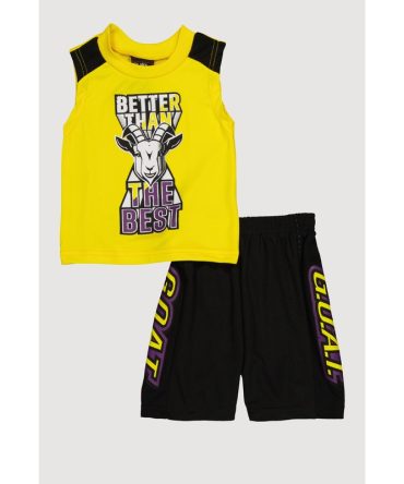 Toddler Boys Better Than The Best Muscle Tee and Shorts