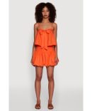 Girls Gauze Knit Utility Jumpsuit
