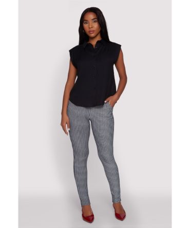 Body Contour Houndstooth Print Dress Pants