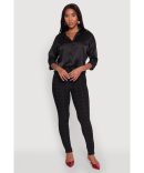 Crepe Knit Belted Dress Pants