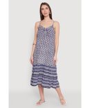 Cap Sleeve Pinstripe Maxi Dress