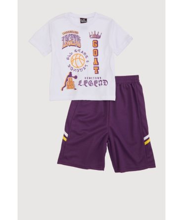 Boys GOAT Hometown Legend Graphic Tee and Shorts