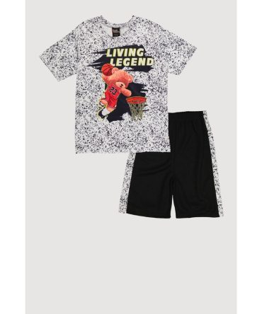 Boys Living Legend Bear Tee and Shorts