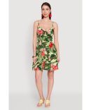 Floral Double Slit Midi Dress