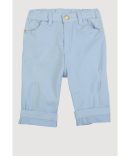 Girls Twill Wide Leg Cargo Pants