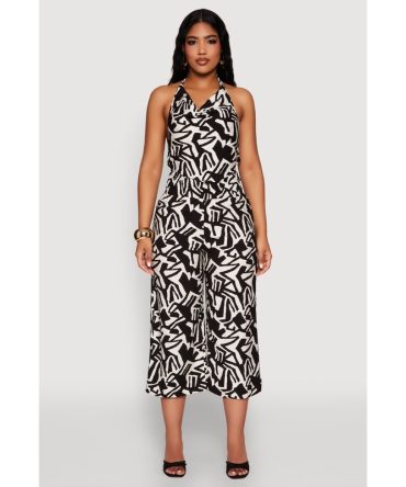Iris Smock Waist Printed Pattern Culottes