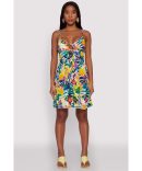 Leopard Print Smocked Empire Waist Dress
