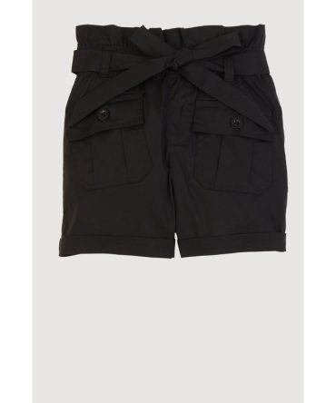 Little Girls Paper Bag Waist Cargo Shorts