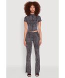 Pinstripe Zip Front Pants