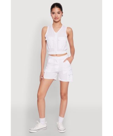Nylon Cargo Shorts