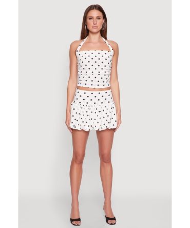 Polka Dot Bubble Skirt