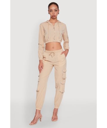 Reflective Trim Cargo Pocket Joggers