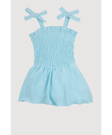 Toddler Girls Airy Smocked Skater Dress