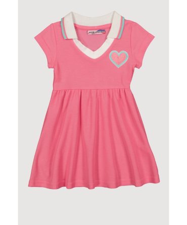 Toddler Girls Chenille Heart Skater Dress