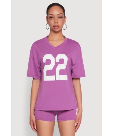 22 V Neck Football T Shirt