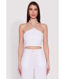Airy D Ring Closure Crop Top
