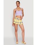 Almost Famous Pointelle Crochet Tie Front Top
