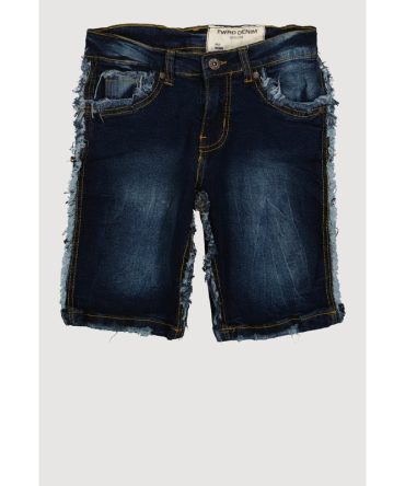 Boys Frayed Trim Denim Shorts