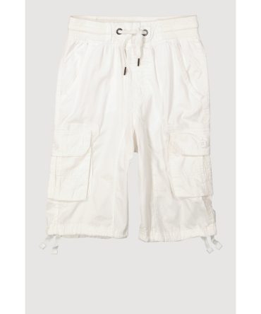 Boys Twill Drawstring Waist Utility Shorts