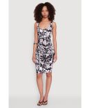 Seamless Chevron Rib Knit Tank Dress