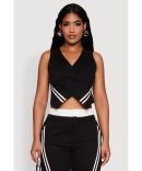 Varsity Stripe Graphic Print Pants
