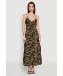 Airy Tropical Floral Empire Waist Dress