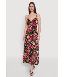Airy Tropical Floral Empire Waist Dress